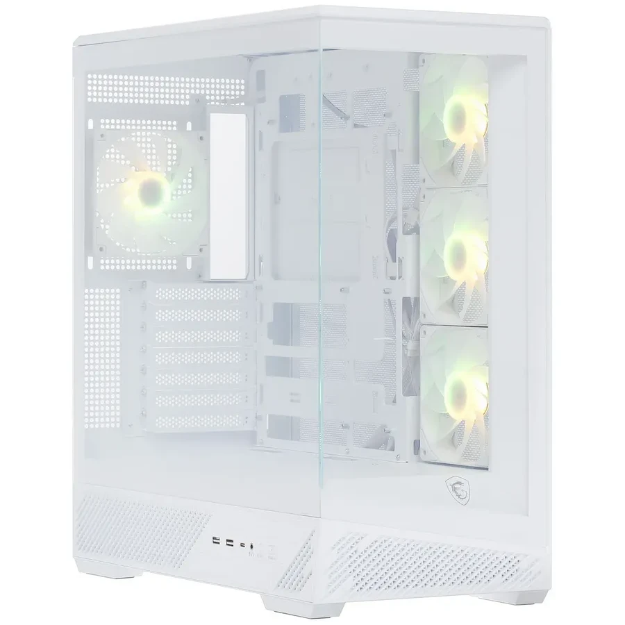 Компьютерный корпус MSI MAG PANO 130R PZ WHITE ATX/mATX/ITX, Back-connect:ATX/mATX Type-C Белый