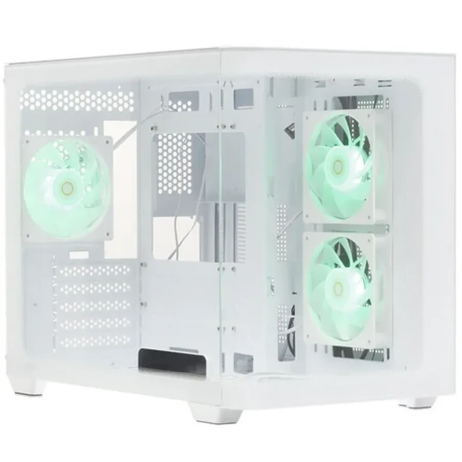 Корпус Ocypus Iota C50 WH Curve ARGB Digital mATX/ITX 2xUSB Type-C Белый Iota-C50-WHD300CD-GL — 2