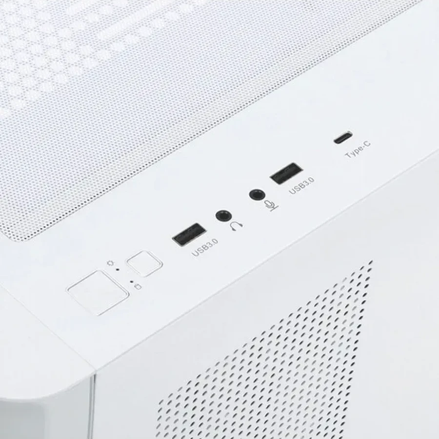 Корпус Ocypus Iota C50 WH Curve ARGB Digital mATX/ITX 2xUSB Type-C Белый Iota-C50-WHD300CD-GL — 5