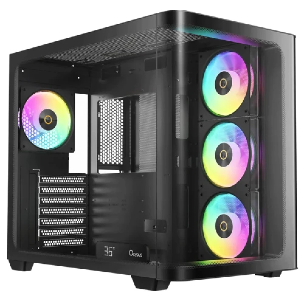 Корпус Ocypus Iota C70 BK Curve ARGB Digital ATX/mATX/mITX 2xUSB Type-C Черный Iota-C70-BKD400CD-GL — 2