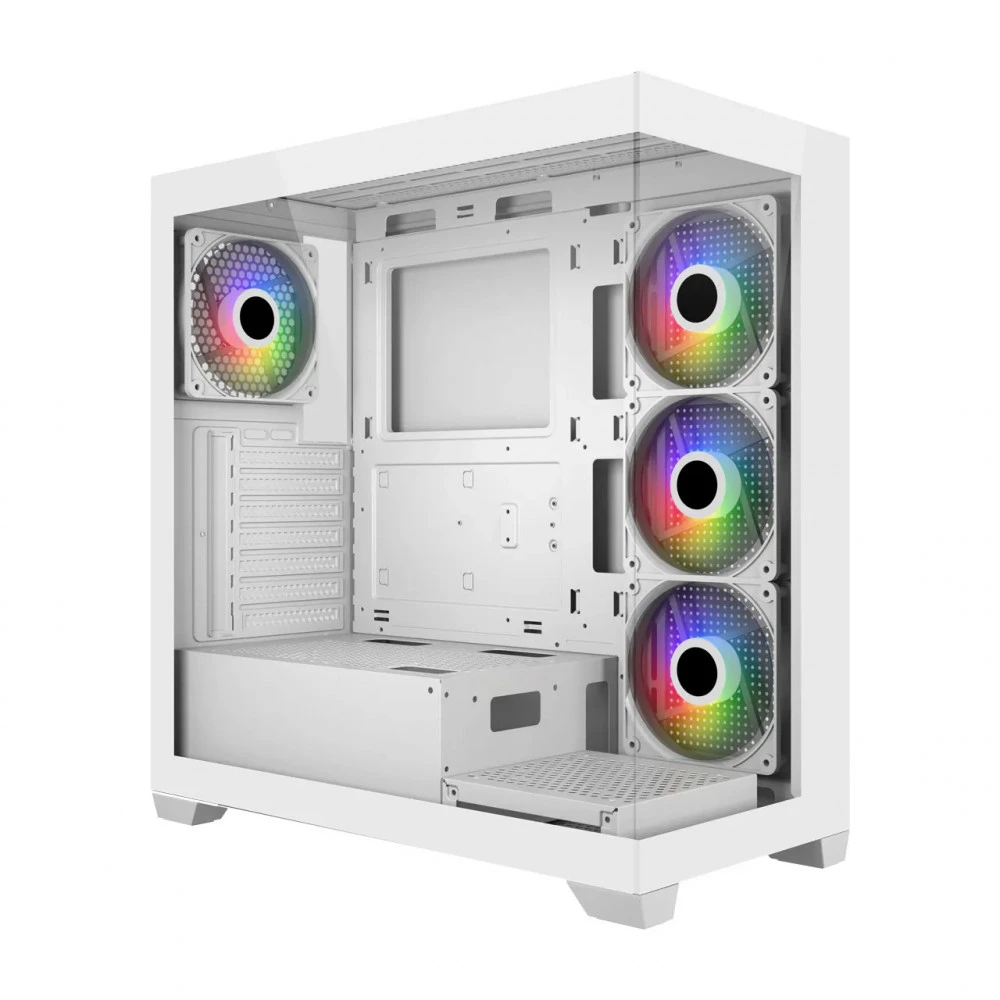 Case ATX midi tower FSP M340-WA, (без БП), WHITE