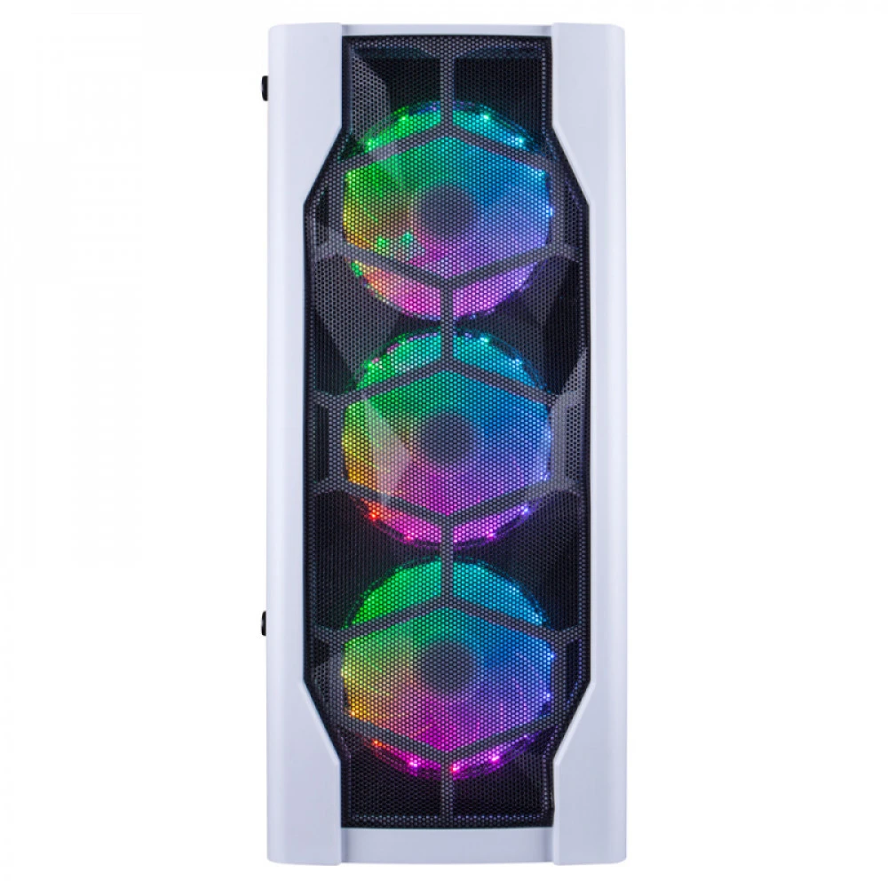 Корпус 1Stplayer DK-D4-WH, Midi Tower, ATX, White, 1x3.5"/1x2.5", 2xUSB2.0, 3хUSB3.0, RGB — 5