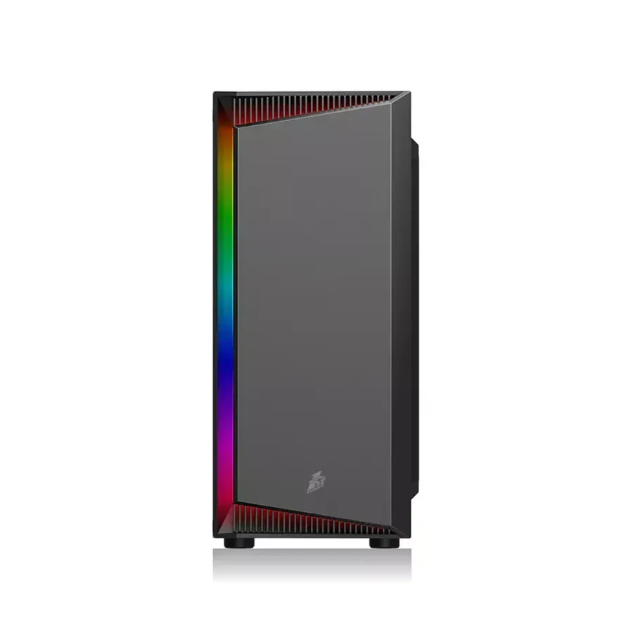 Корпус 1Stplayer RB-4-BK-1F5M, Midi Tower, m-ATX, Black, 2x3.5"/2x2.5", USB, USB3.0 — 2