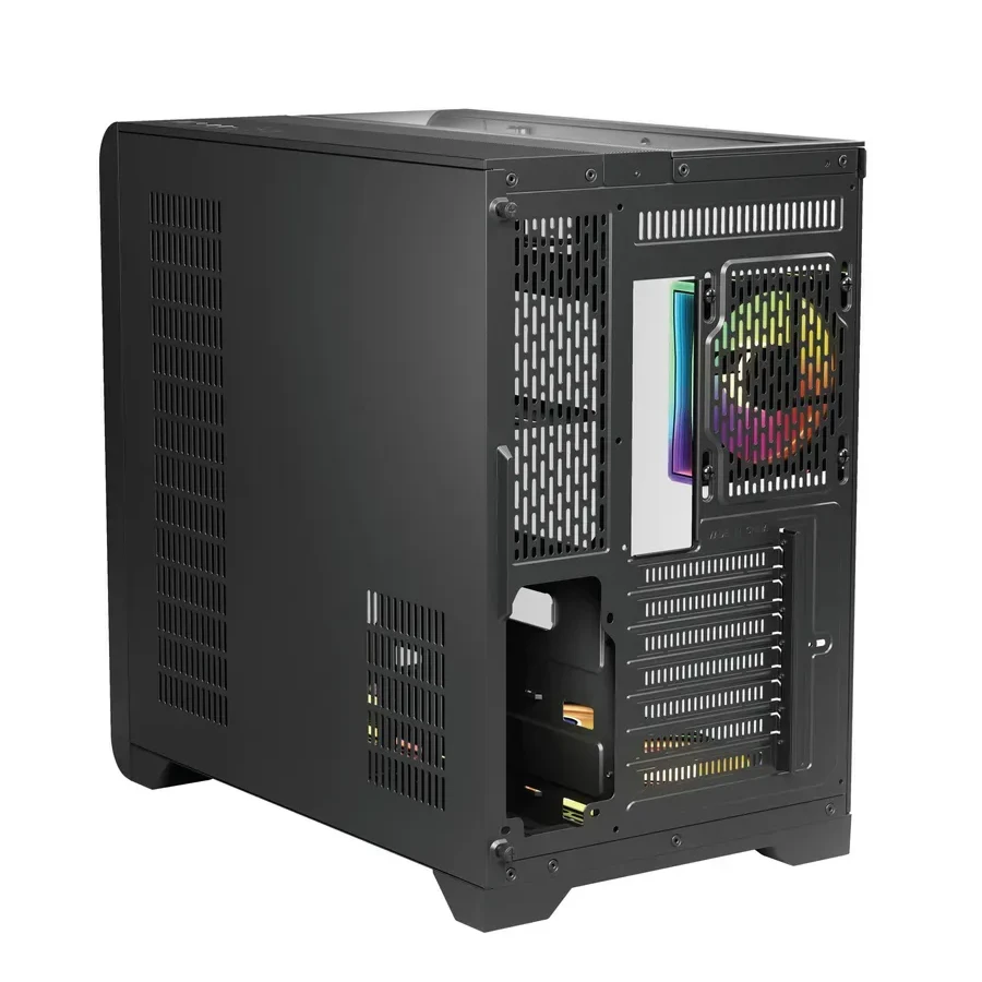 Корпус 1Stplayer RT7, Midi Tower, ATX, m-ITX, Black, 2x3.5"/3x2.5", 2xUSB3.0, USB-C, LCD — 4