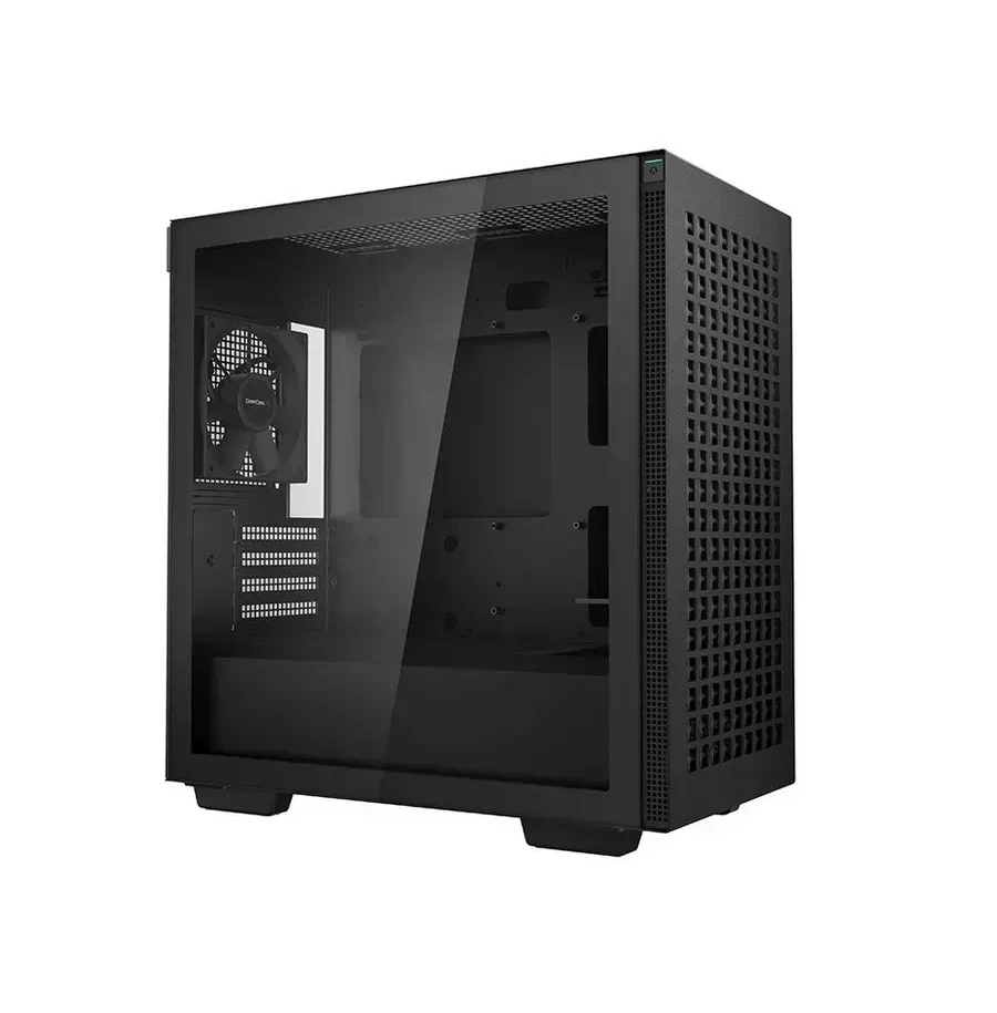 Корпус DeepCool CH370, Midi Tower, m-ATX, Black, 2x3.5"/2x2.5", 2xUSB3.0 — 2