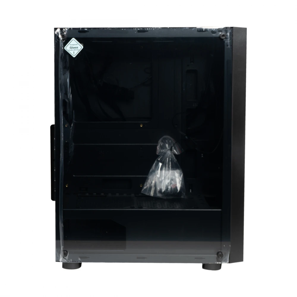 Корпус HuntKey GS450S, Midi Tower, ATX, m-ATX, Black, 2x3.5"/2x2.5", 2xUSB2.0, USB3.0, Без Б/П — 4