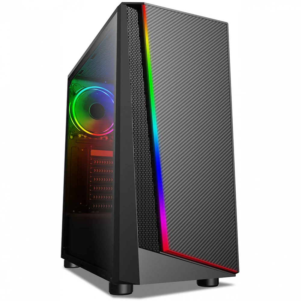 Корпус X-Game Megatron, Midi Tower, ATX, Black, 2x3.5"/2x2.5", 2xUSB, USB3.0, RGB — 2