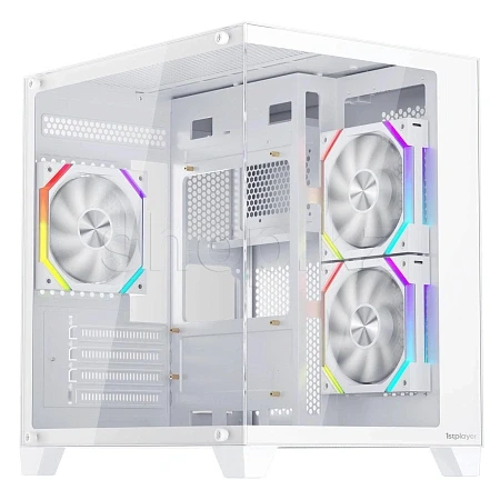 Корпус 1stPlayer BV5-WH Mini Tower белый, стекло