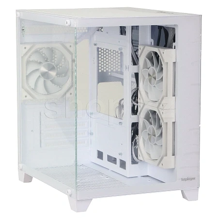 Корпус 1stPlayer BV5-WH Mini Tower белый, стекло — 2