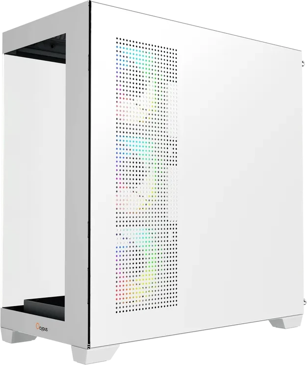 Корпус Ocypus Gamma C72 WH ARGB ATX/mATX/ITX 3xUSB Белый Gamma-C72-WHD400XX-GL — 3