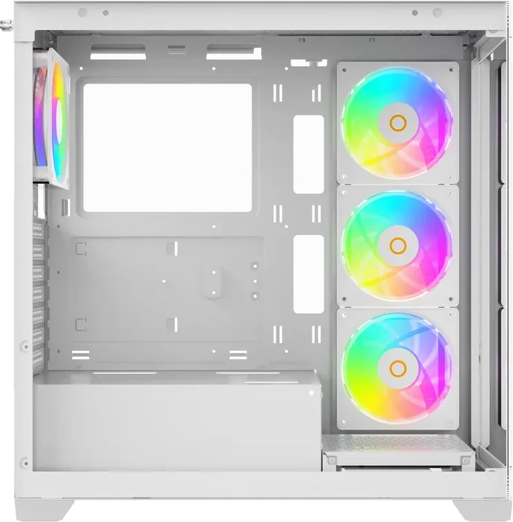 Корпус Ocypus Gamma C72 WH ARGB ATX/mATX/ITX 3xUSB Белый Gamma-C72-WHD400XX-GL — 5