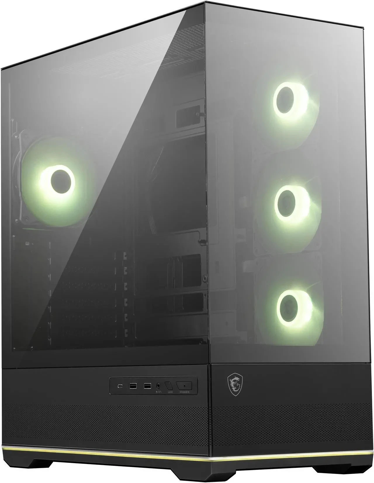 Корпус MSI MAG Pano 110R PZ, ATX, mATX, m-ITX, Black, 2x3.5"/2x2.5", 2xUSB3.0, USB-C