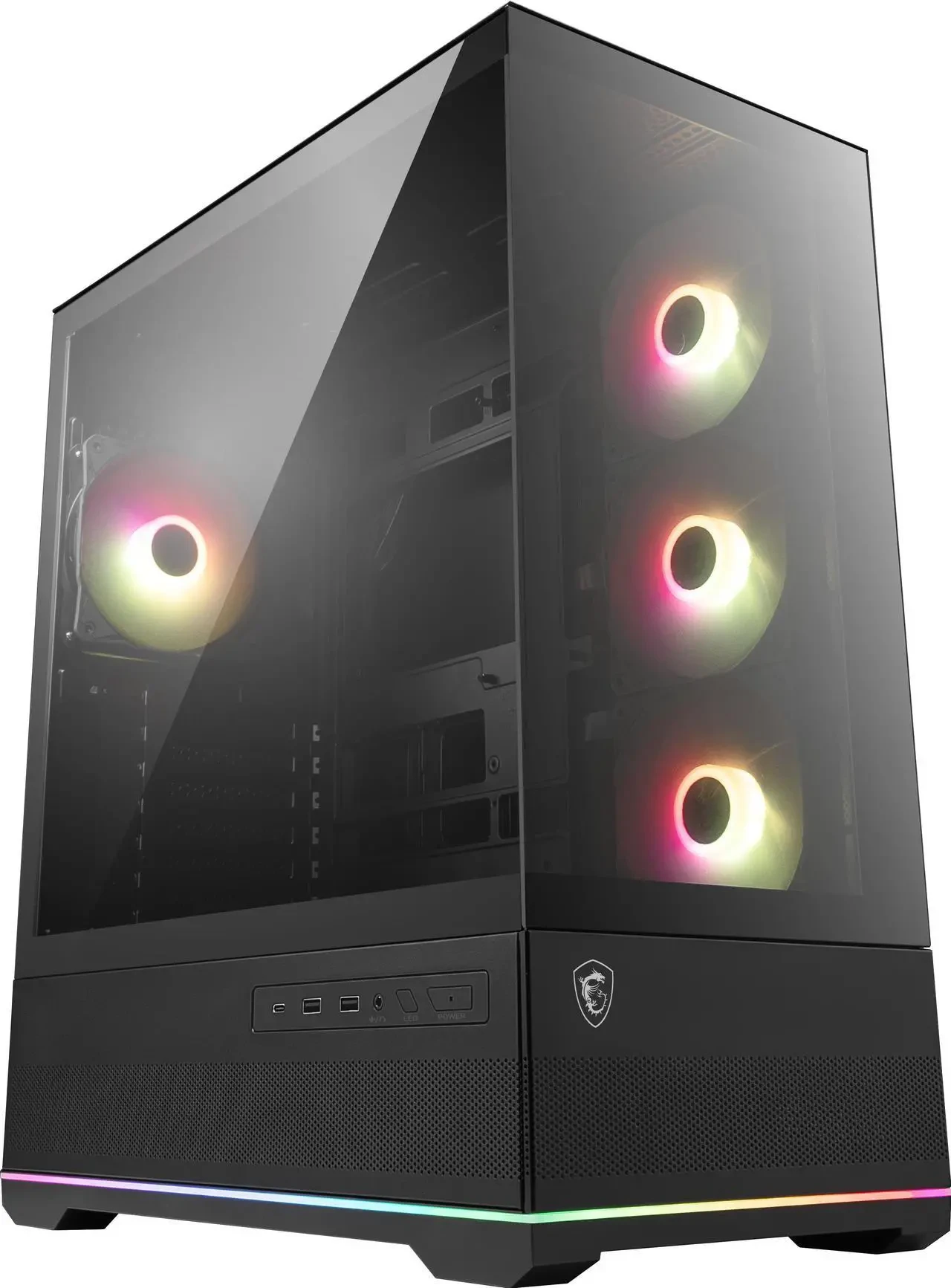 Корпус MSI MAG Pano 110R PZ, ATX, mATX, m-ITX, Black, 2x3.5"/2x2.5", 2xUSB3.0, USB-C — 2
