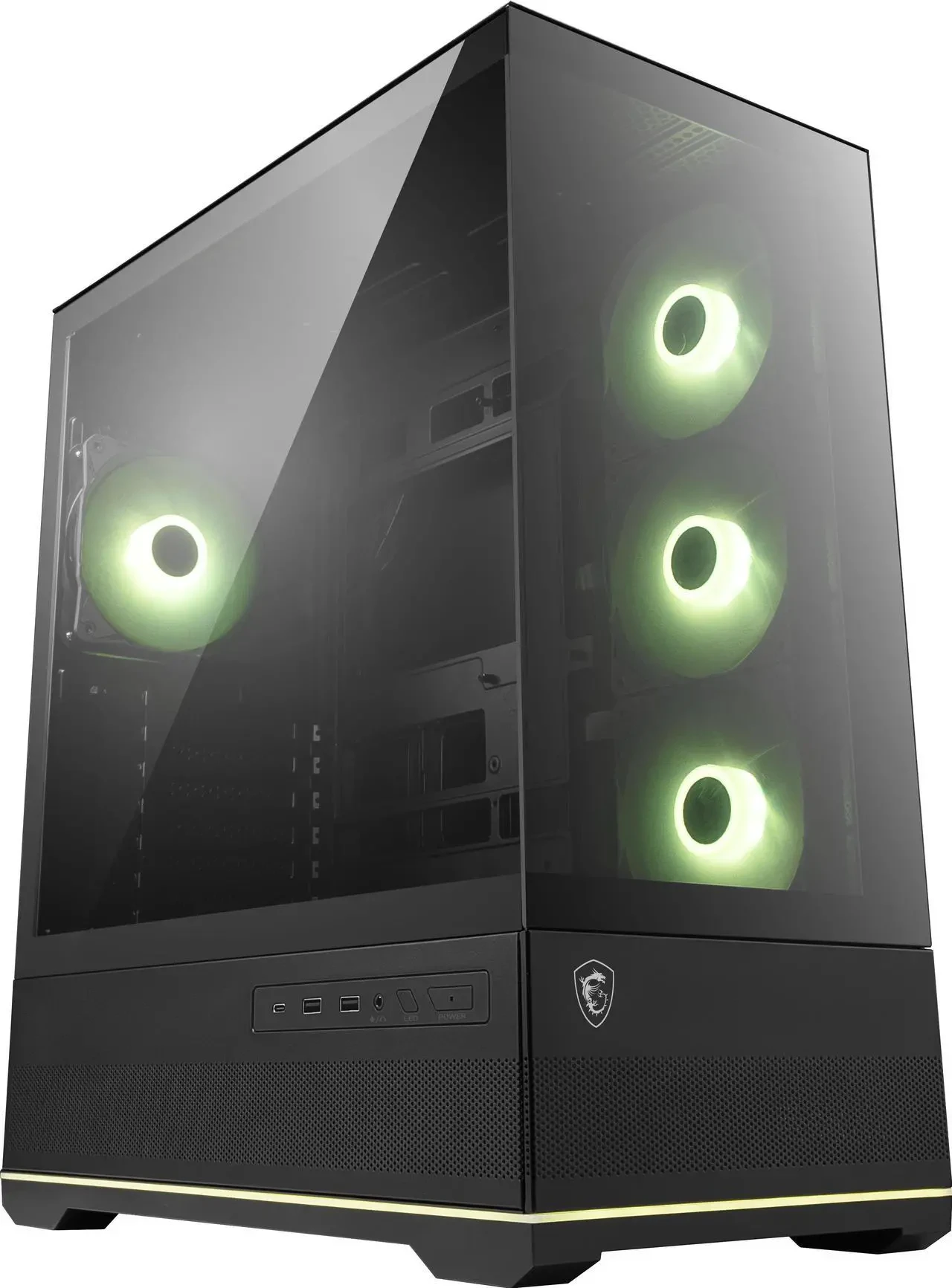 Корпус MSI MAG Pano 110R PZ, ATX, mATX, m-ITX, Black, 2x3.5"/2x2.5", 2xUSB3.0, USB-C — 3