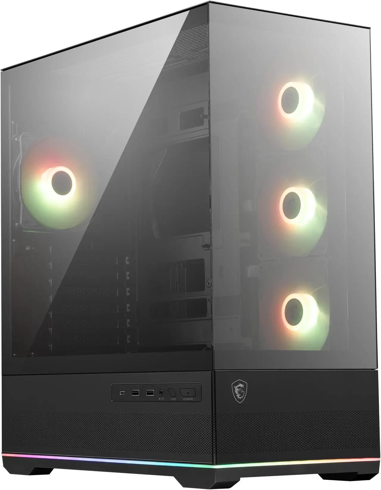 Корпус MSI MAG Pano 110R PZ, ATX, mATX, m-ITX, Black, 2x3.5"/2x2.5", 2xUSB3.0, USB-C — 4