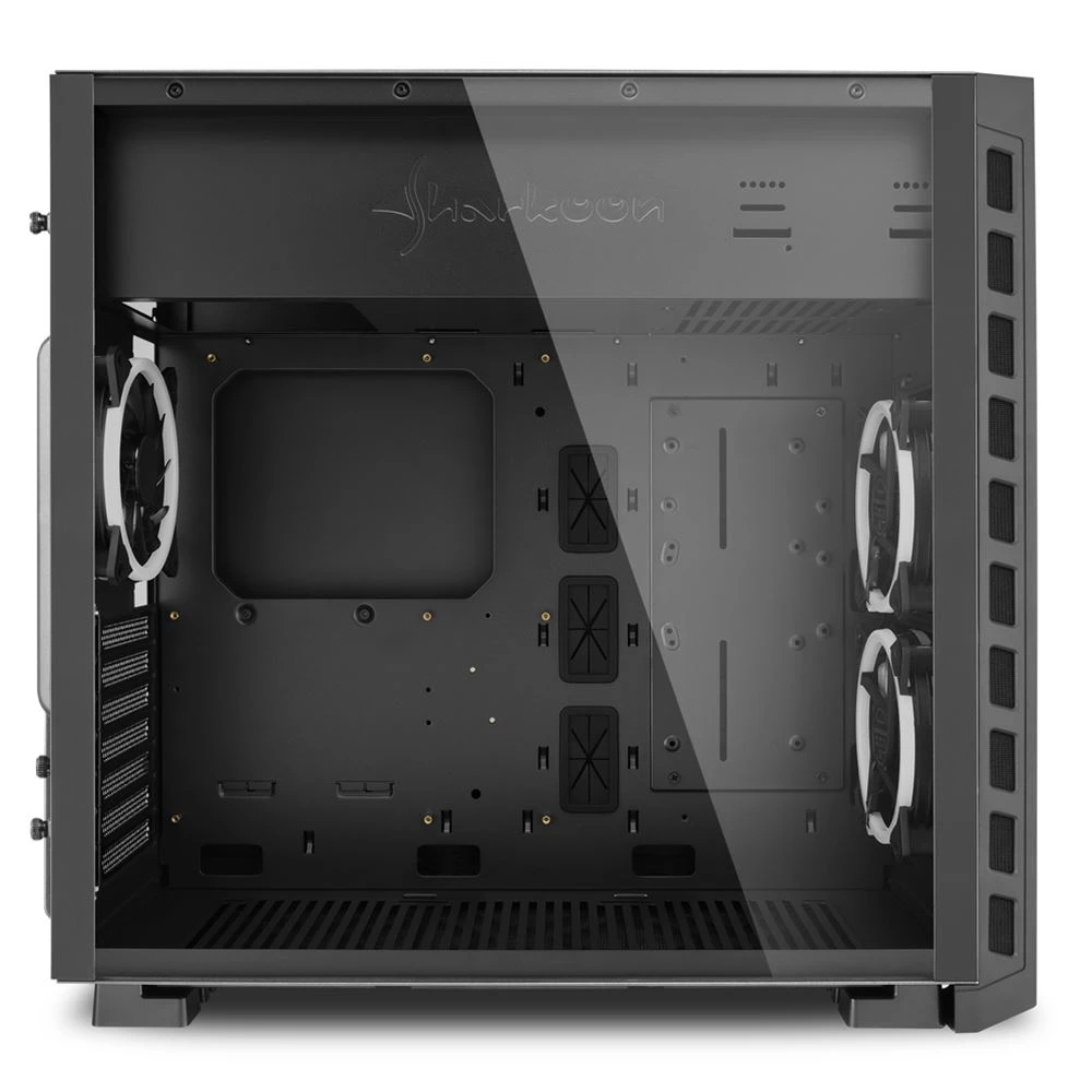 Корпус Sharkoon Night Shark RGB, Midi Tower, E-ATX, Black,1x5.25"/3x3.5"/5x2.5", 2xUSB2.0, 2xUSB3.0 — 4