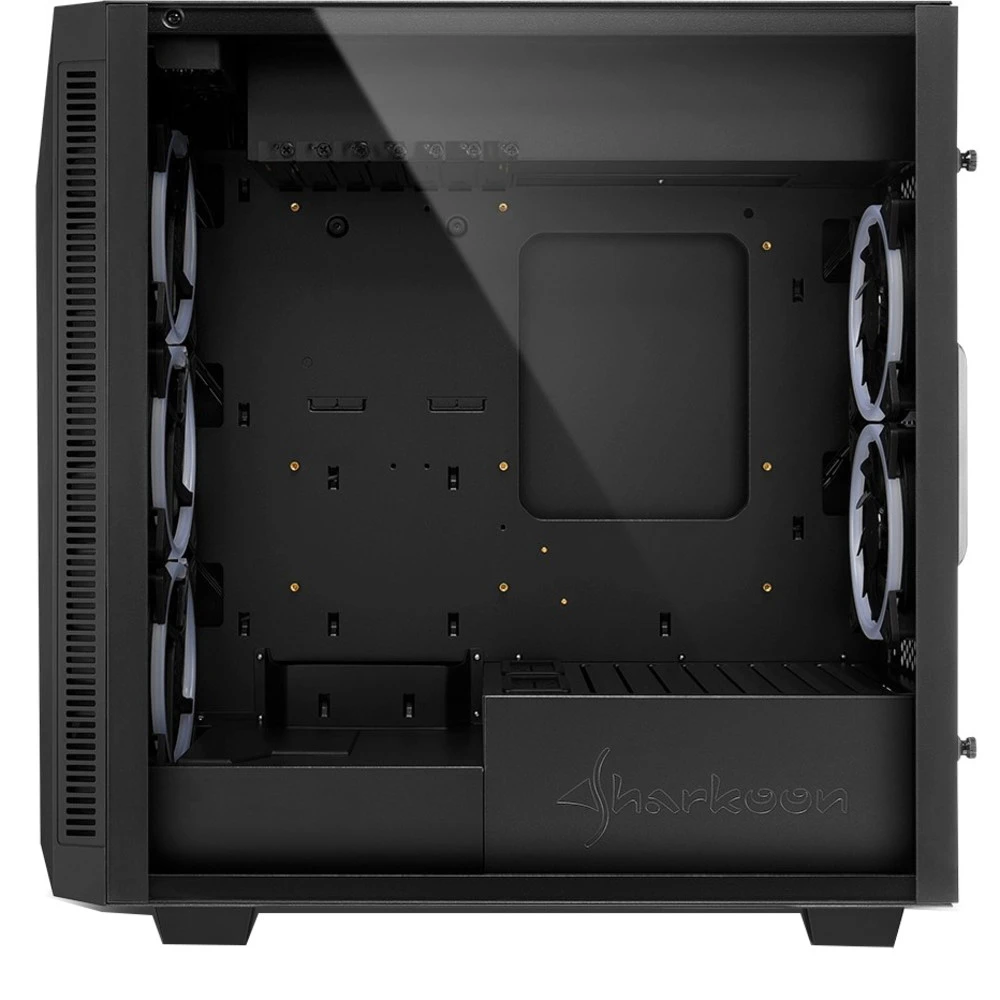 Корпус Sharkoon REV200, Midi Tower, ATX, Black, 2x3.5"/4x.2.5", 2xUSB2.0, 2xUSB3.0 — 4