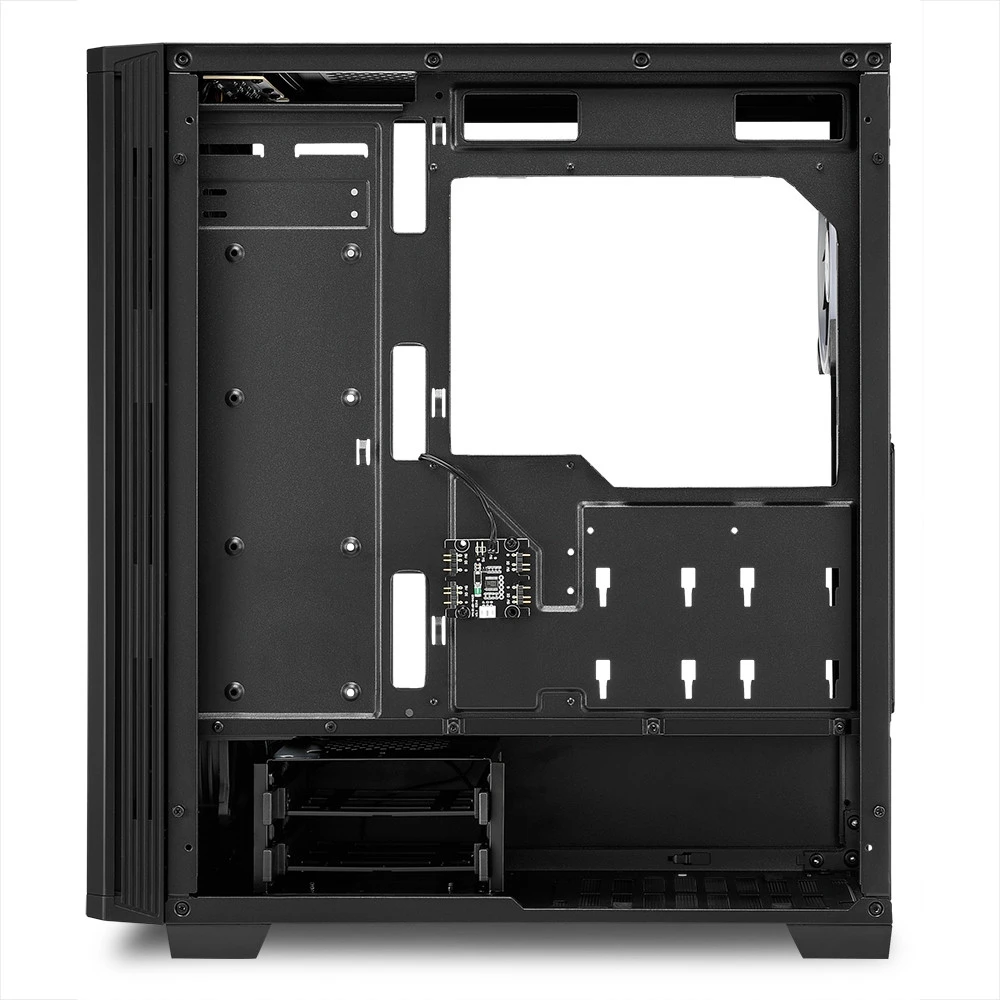 Корпус Sharkoon RGB LIT 100, Midi Tower, ATX, Black, 2x3.5"/6x2.5", USB2.0, 2xUSB3.0 — 5