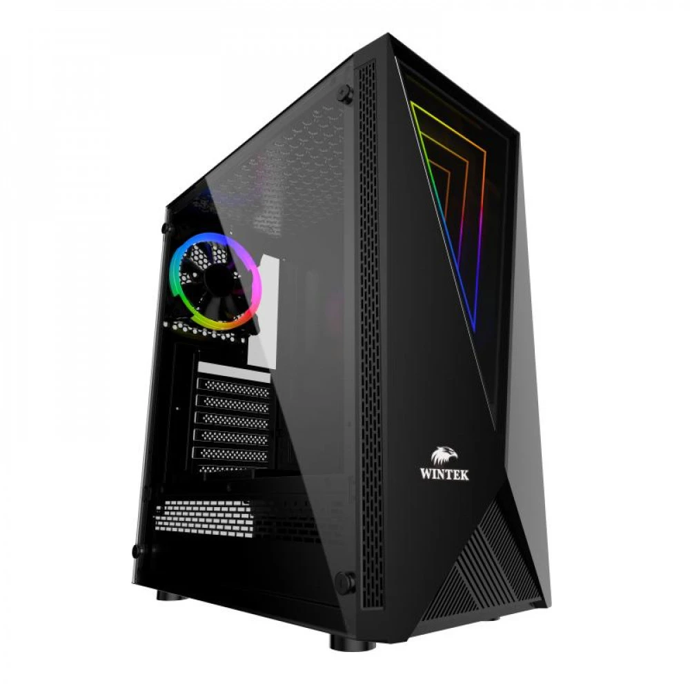 Корпус Wintek Space JX188-5 TG, Black