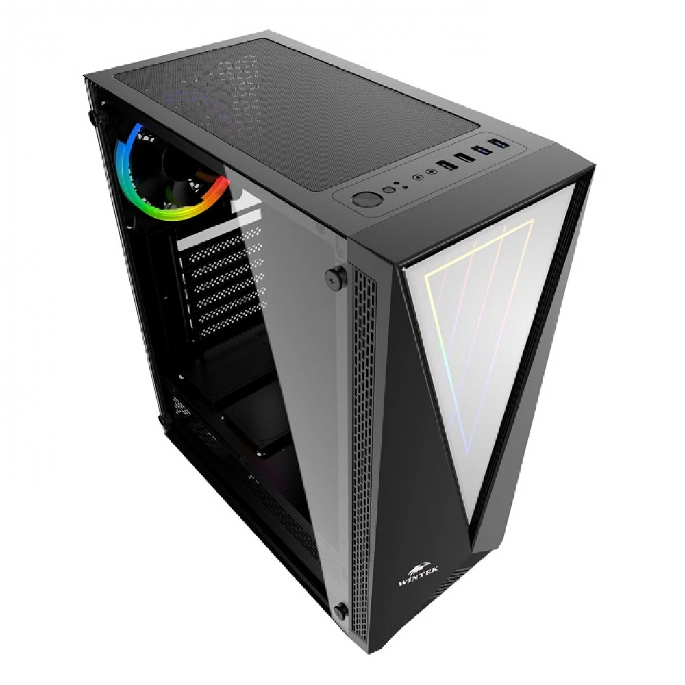 Корпус Wintek Space JX188-5 TG, Black — 4
