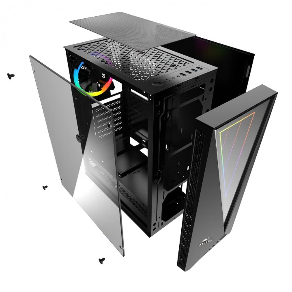 Корпус Wintek Space JX188-5 TG, Black — 5