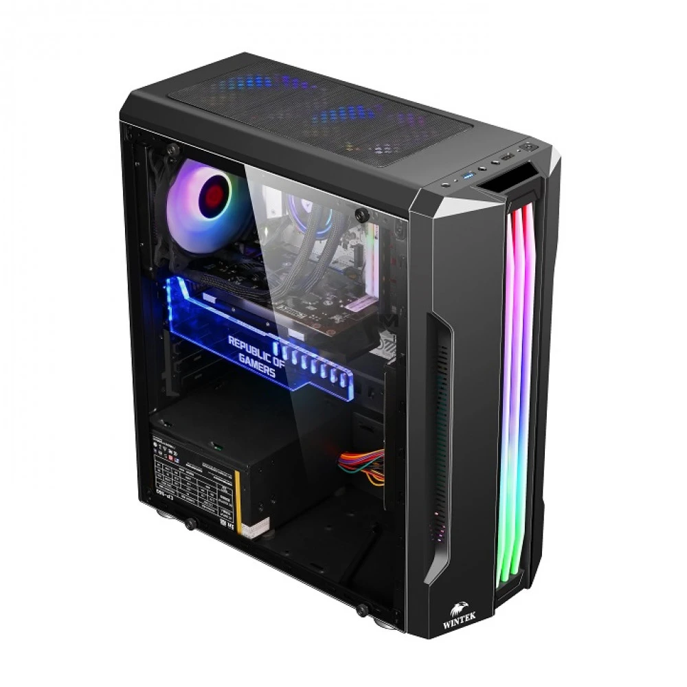 Корпус Wintek Flame D525-B TG, Black