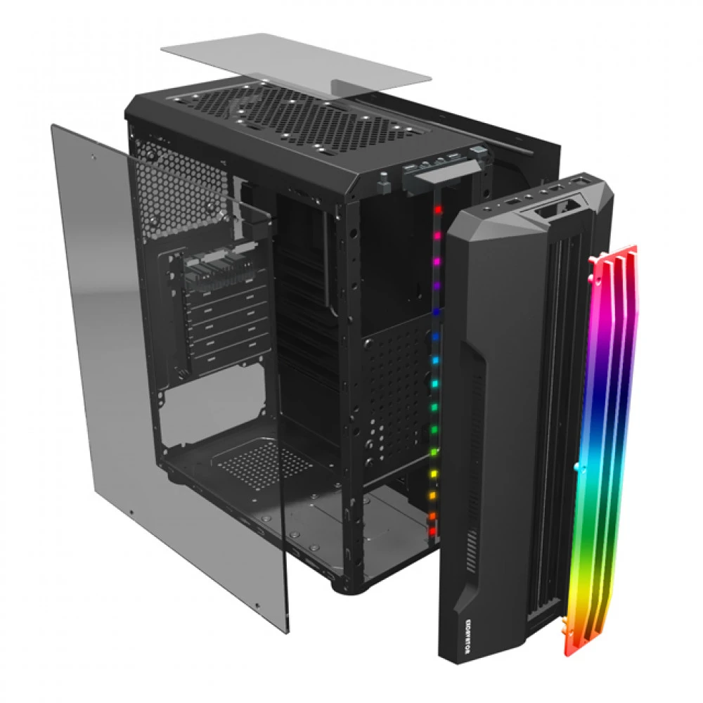 Корпус Wintek Flame D525-B TG, Black — 2