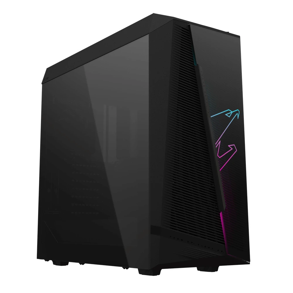 Корпус Gigabyte AORUS C450 GLASS ATX, RGB, чёрный — 2