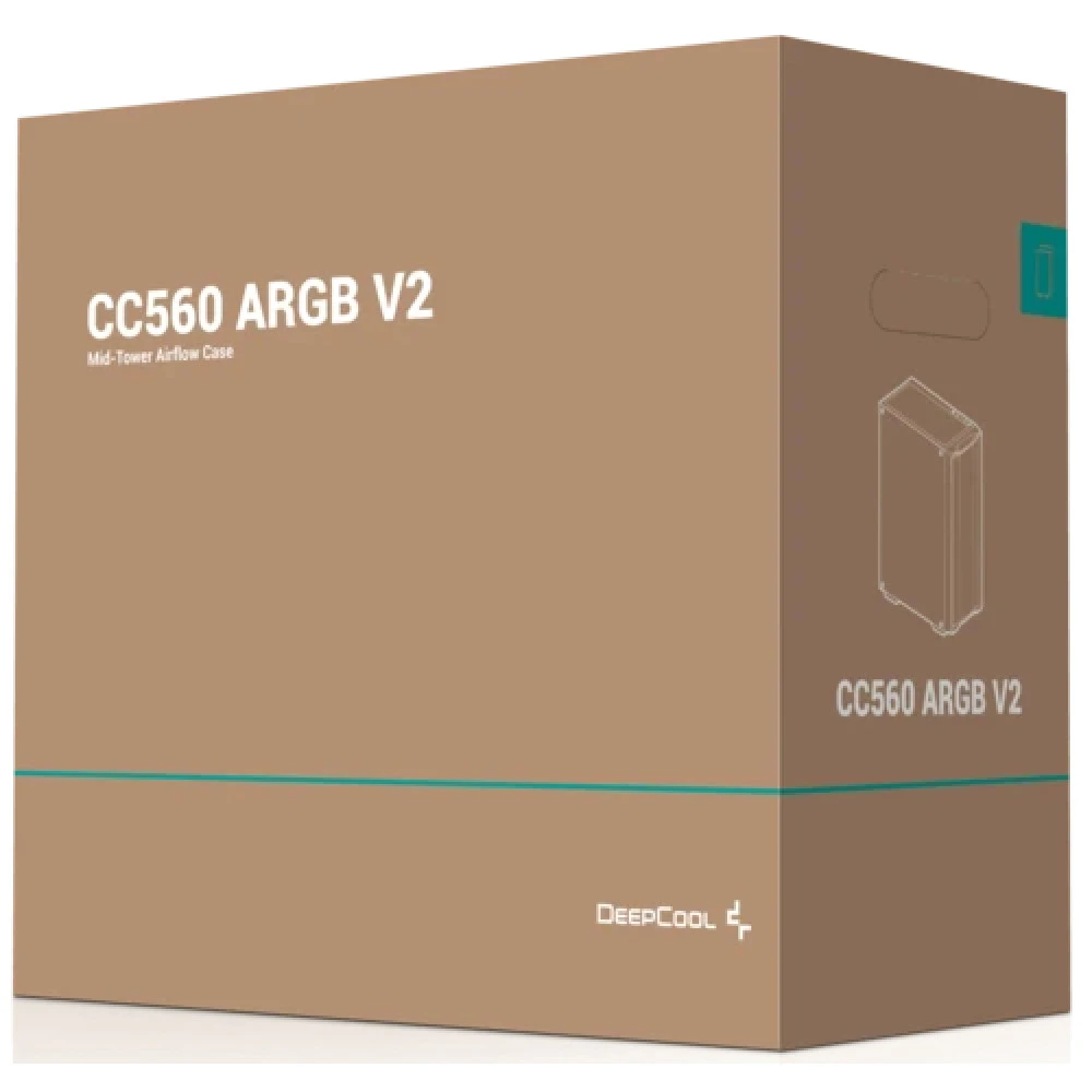 Корпус DeepCool CC560 ARGB V2, Black — 5