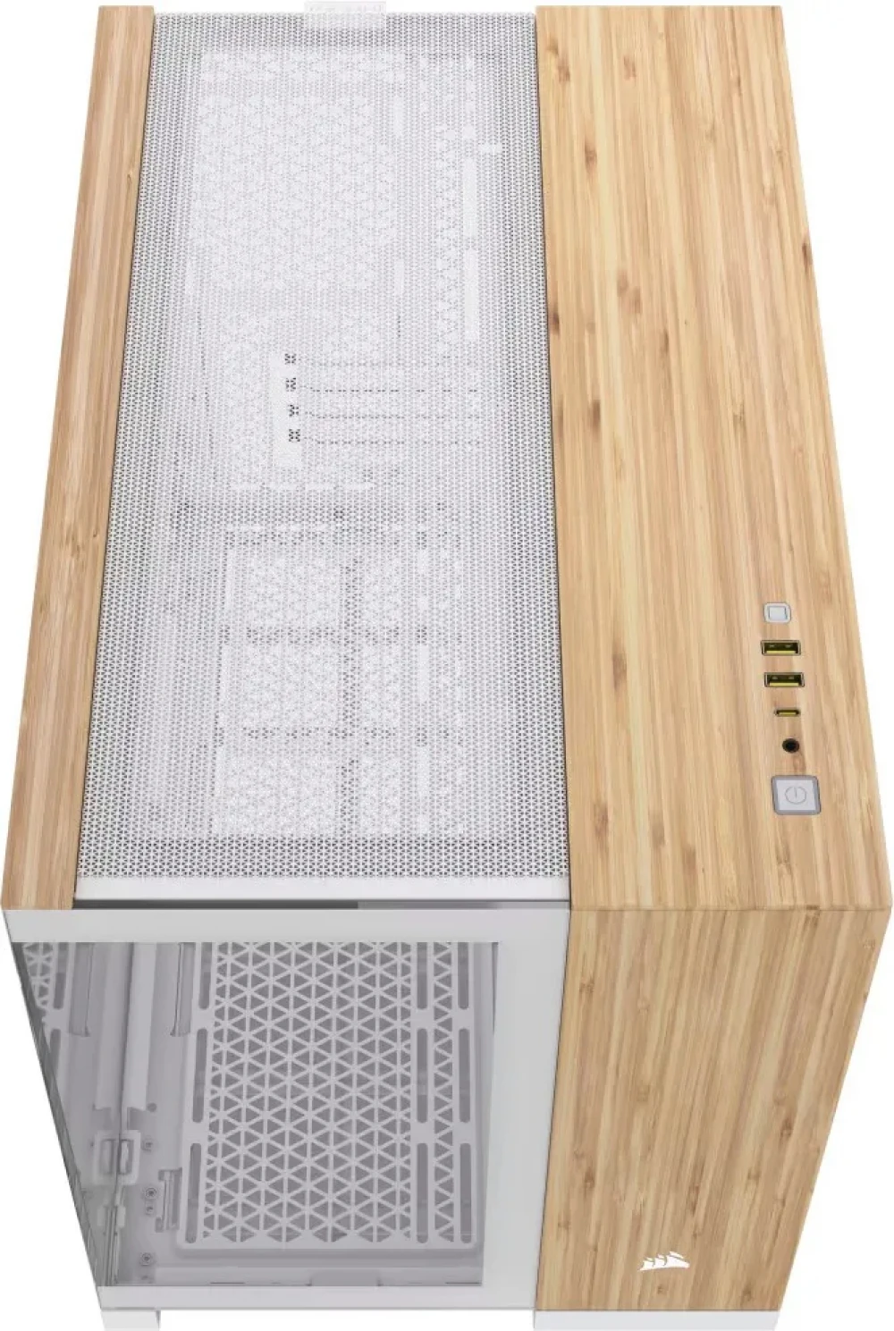 Корпус Corsair 2500X, White - Bamboo Wood — 4