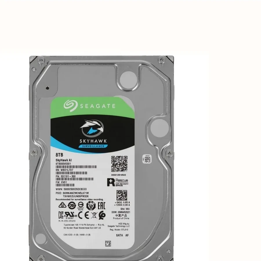 Жесткий диск Seagate SkyHawk AI 8TB, видеонаблюдение
