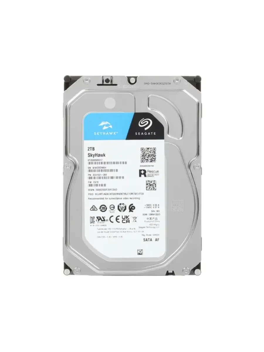 Жесткий диск Seagate SkyHawk, 2TB, SATA 3, для видеонаблюдения