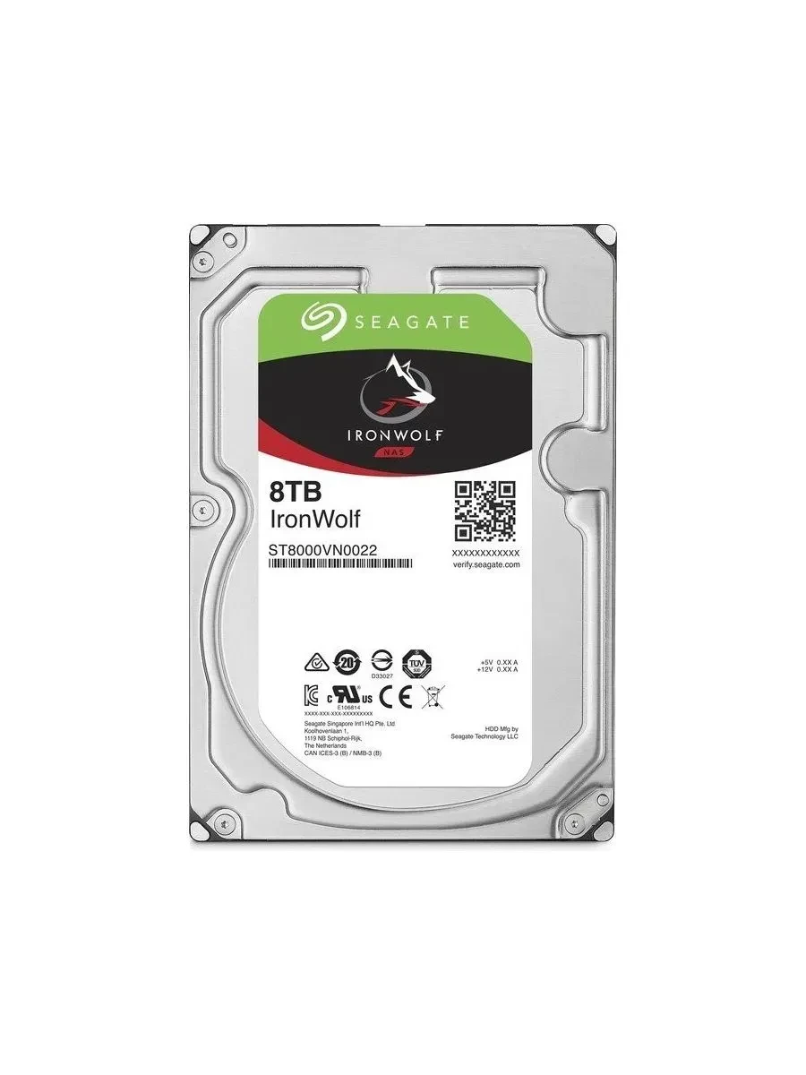 Жесткий диск Seagate IronWolf 8TB HDD 7200rpm 3.5" NAS