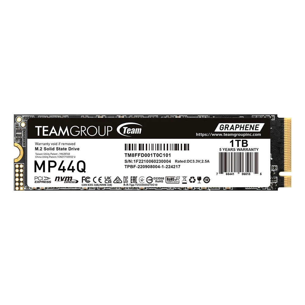 SSD накопитель SSD TeamGroup MP44Q 1000GB M.2 NVMe PCIe 4.0 R7400MB/s