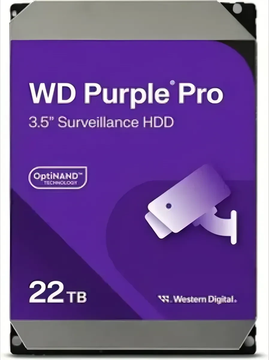 Жёсткий диск Western Digital Purple Pro, 22TB, 3.5", SATA III, 7200rpm, 512MB — 4