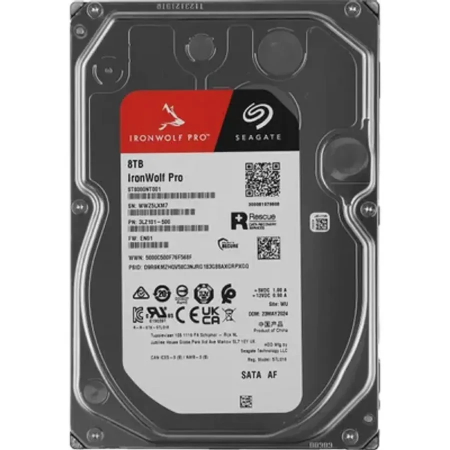 SSD накопитель HDD Seagate IronWolf Pro 8TB, NAS, 7200rpm, 3.5", 256MB