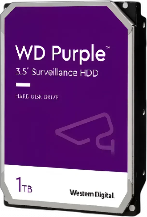 Жесткий диск WD Purple, 1TB, SATA 6Gb/s, видеонаблюдение