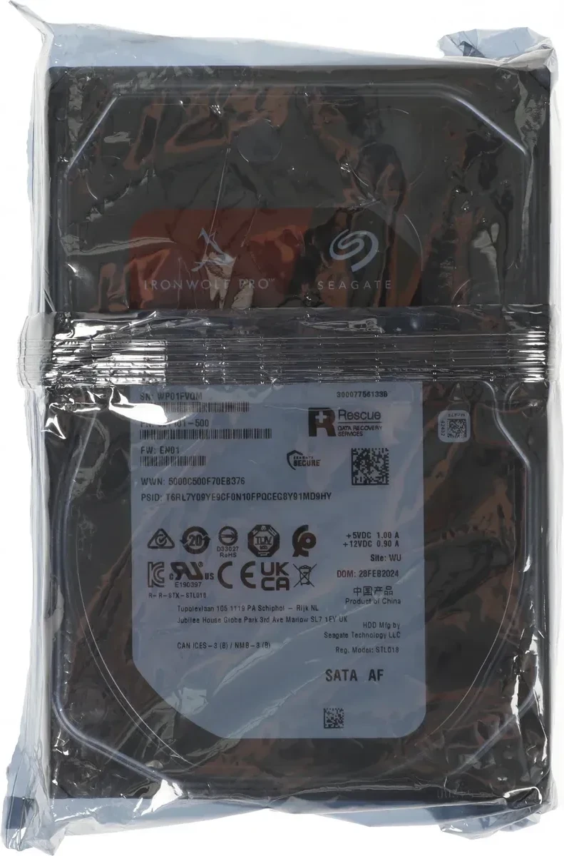 Жесткий диск Seagate IronWolf PRO NAS, 10TB, SATA 6Gb/s