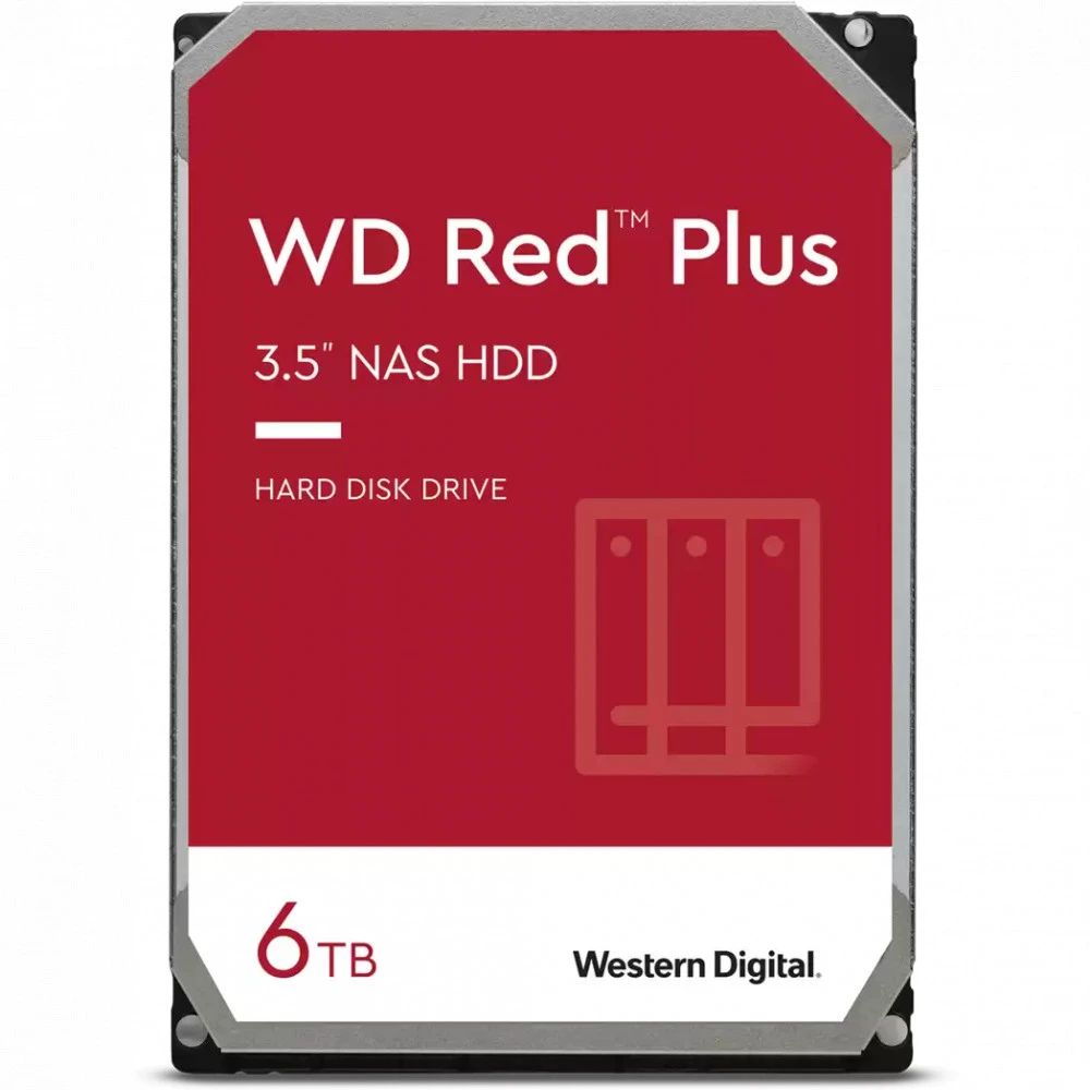 Жесткий диск WD Red Plus NAS, 6TB, SATA 6Gb/s, 5400rpm — 4