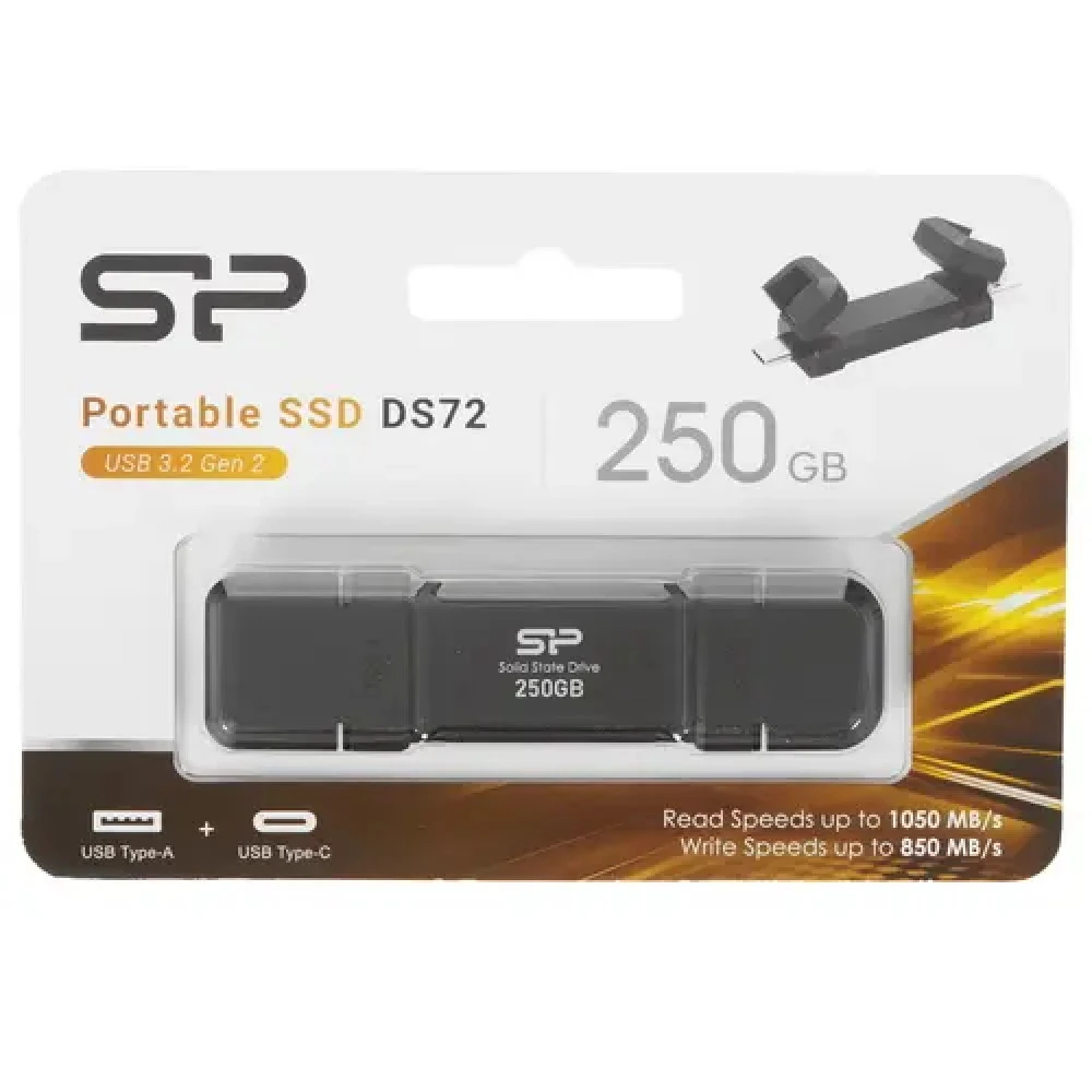 Внешний SSD Silicon Power DS72, 250GB, USB 3.2 — 3