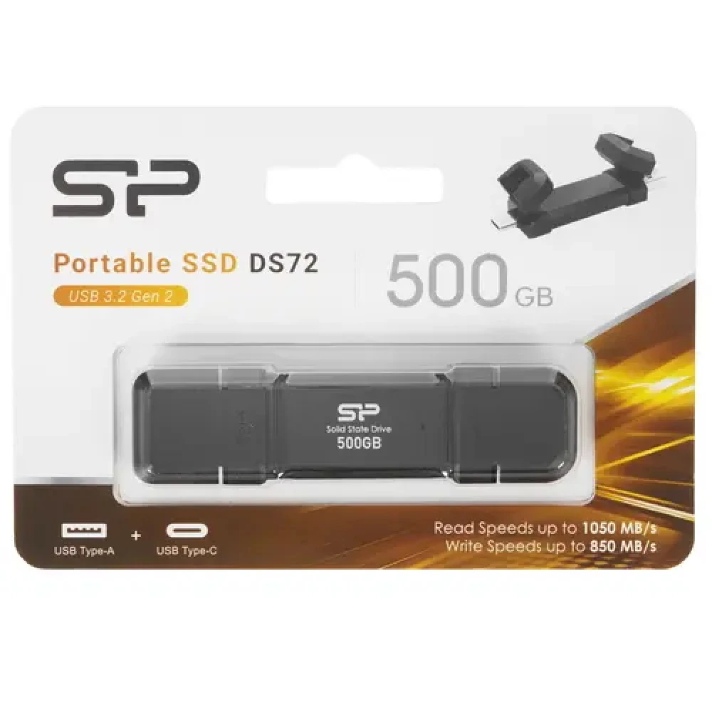 Внешний SSD Silicon Power DS72, 500GB, USB 3.2 — 2