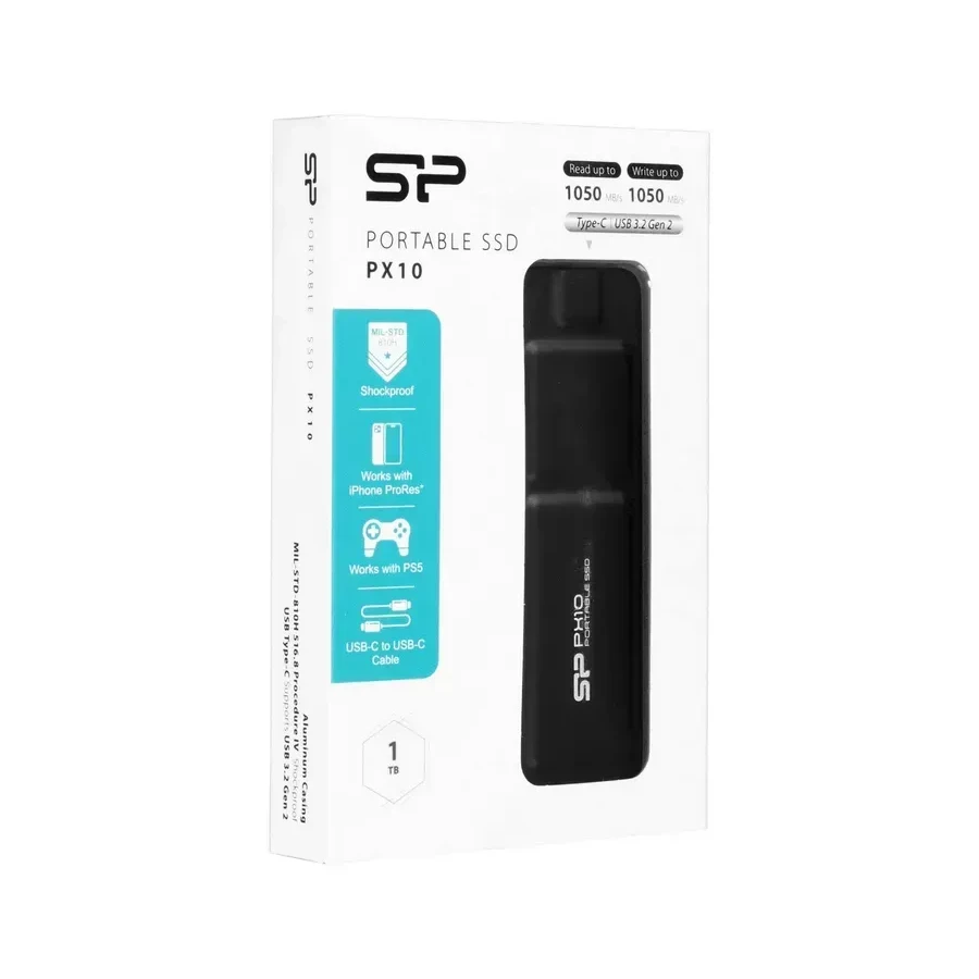 Внешний SSD Silicon Power PX10, 1TB, USB 3.2 — 5