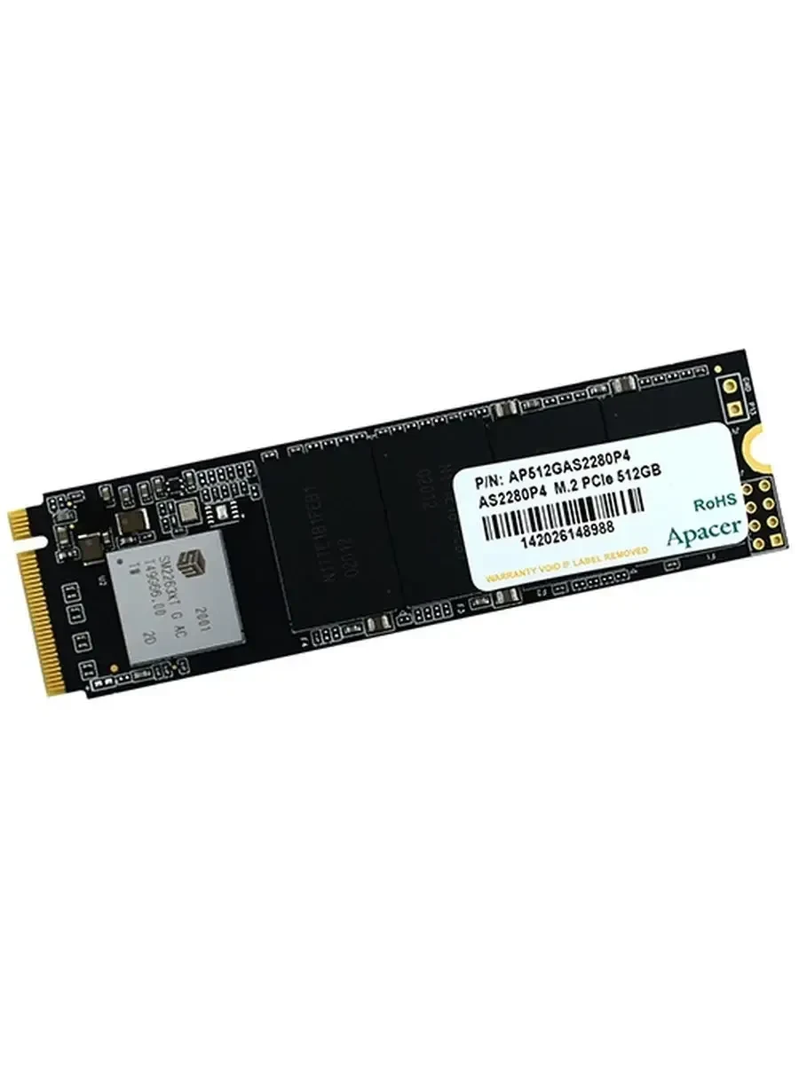 SSD накопитель SSD Apacer AS2280P4, 512GB, M.2 NVMe PCIe 3.0 — 3