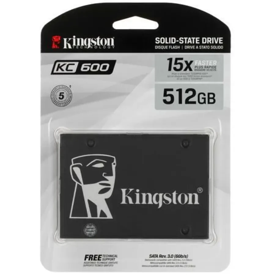 SSD накопитель SSD Kingston KC600 512GB 2.5" SATA3