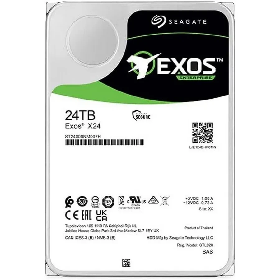 Накопитель Seagate Exos X24, 3.5'', 24TB, 7200 RPM