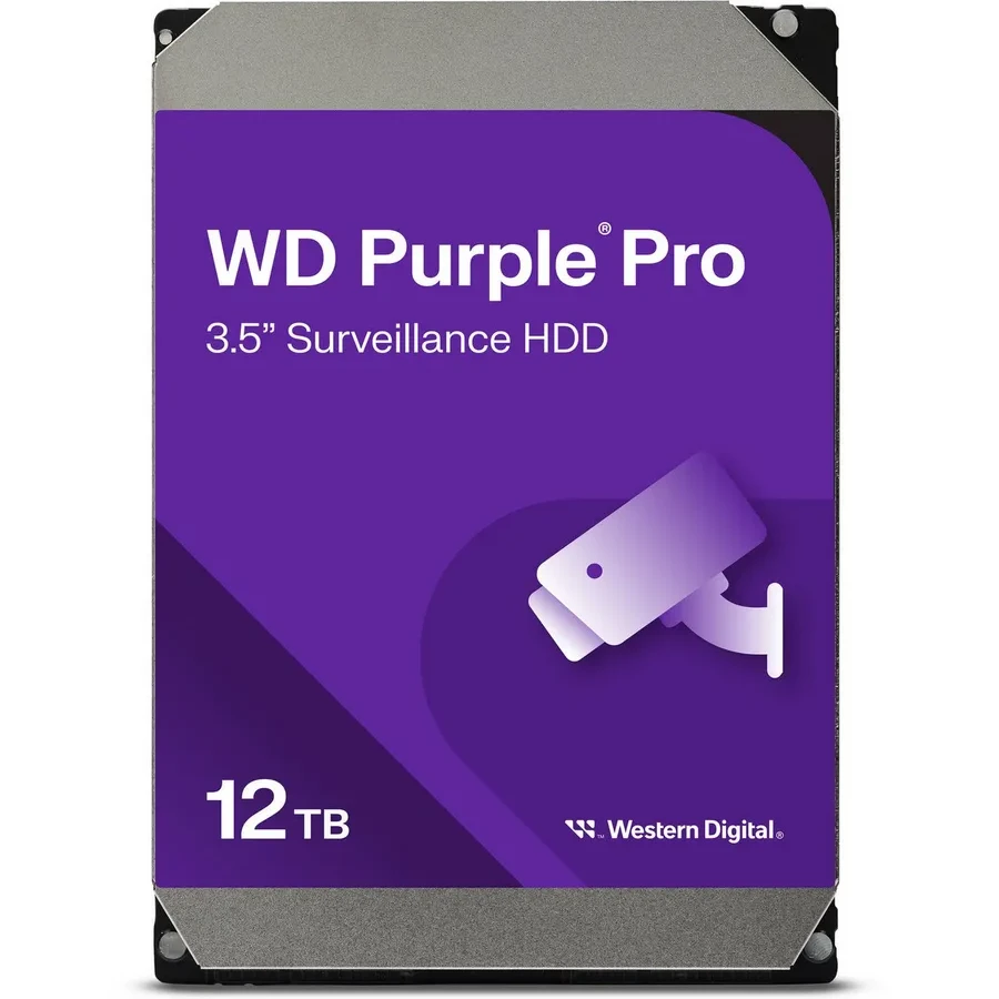Жёсткий диск Western Digital Purple Pro, 12TB, 3.5", SATA III, 7200rpm, 256MB — 3