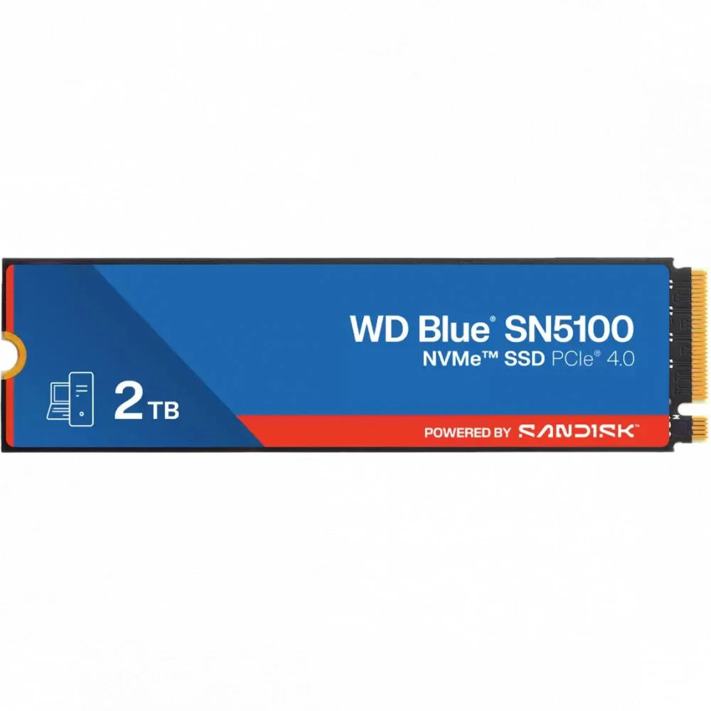 SSD накопитель SSD WD Blue SN5100, 2TB, M.2, NVMe PCIe Gen4, 7100MB/s — 4