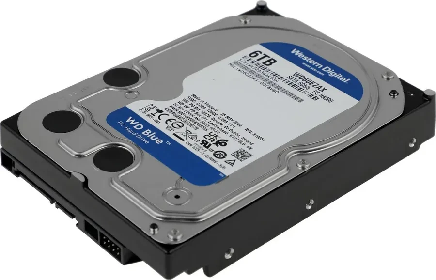 SSD накопитель Disk 6TB Western Digital Blue HDD, 5400rpm, 256MB — 2