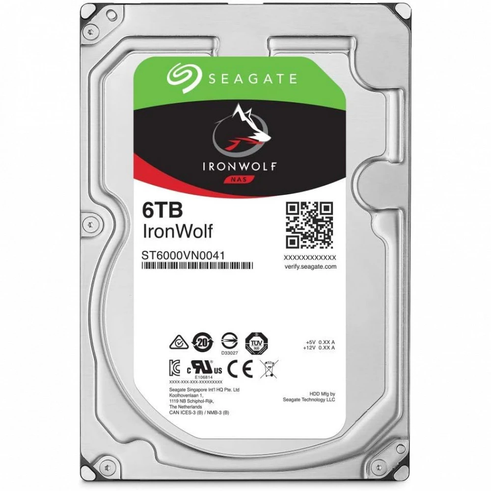 Жёсткий диск Seagate IronWolf NAS, 6TB, SATA — 4