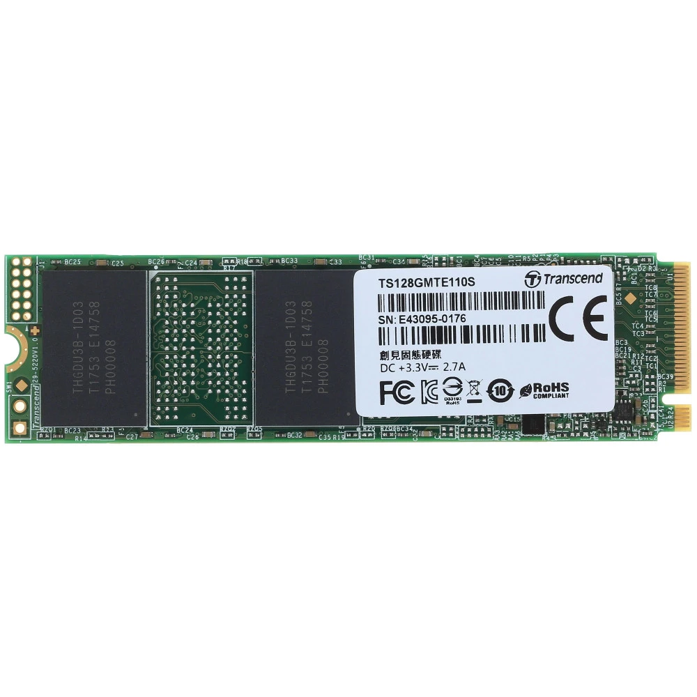 SSD накопитель SSD Transcend, 128GB, M.2 — 2